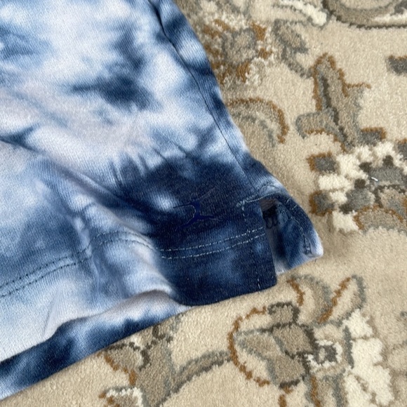 DANSKIN Cute Blue Tie Dye Sweat Shorts Size XS - Picture 3 of 7